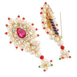 VAMA Maharashtrian Marathi Peshwai Nath Saree Safety Pin-image-32