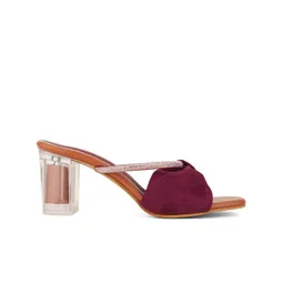 Mast & Harbour Embellished Block Mules with Bows image 4