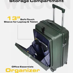 WROGN Unisex Set of 3 Hard Shell Trolley Suitcases image 2