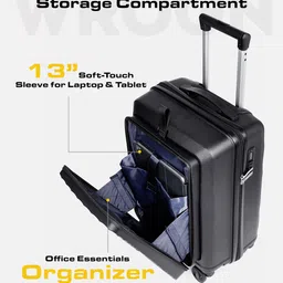 WROGN Unisex Set of 3 Hard Shell Trolley Suitcases image 3