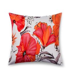 SEJ by Nisha Gupta Multicoloured 16" x 16" Set of 3 Square Printed Cushion Covers image 4