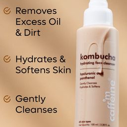 MCaffeine Kombucha Hydrating Face Cleanser with Hyaluronic Acid For Deep Hydration - 100ml image 4