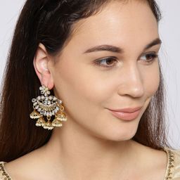 YouBella Off-White Gold-Plated Stone-Studded Crescent-Shaped Chandbalis-54