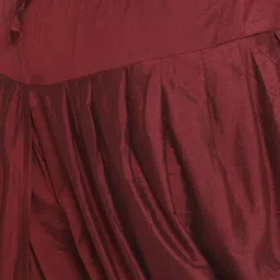 KISAH PLUS Men Cream-Coloured & Maroon Self Design PLUS Printed Sherwani With Dhoti Pants image 3
