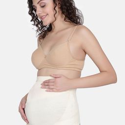 MAMMA PRESTO Women Beige Solid Mamma Presto Maternity Support Belt Tummy Shaper-picture-30