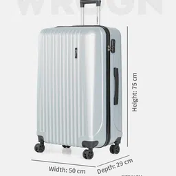 WROGN Unisex Hard Shell Large Trolley Suitcase 80.2L image 2
