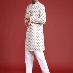 Anouk Ethnic Motifs Printed Pure Cotton Kurta-picture-57