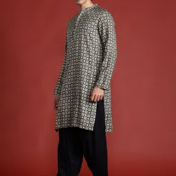 Anouk Printed Regular Thread Work Kurta with Salwar image 5