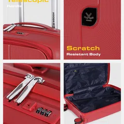 WROGN Unisex Set of 3 Hard Shell Trolley Suitcases image 5