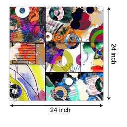 999Store Multi Colored Abstract Digitally Printed Wall Art image 5