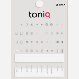 ToniQ Set of 25 Geometric Studs Earrings image 2