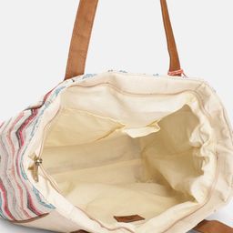 Anouk Geometric Design Structured Shoulder Bag with Tasselled Detail image 2