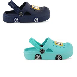 Smartots Kids Set Of 2 Printed Rubber Clogs image 3