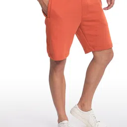 ARTICALE Men Orange Slim Fit Shorts-picture-24