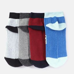 HRX by Hrithik Roshan Men Set of 4 Assorted Above Ankle Length Socks image 4