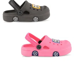 Smartots Kids Set Of 2 Printed Rubber Clogs image 4