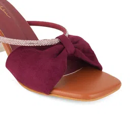Mast & Harbour Embellished Block Mules with Bows image 5