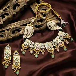 ASMITTA JEWELLERY Brass-Plated Jewellery Set-53