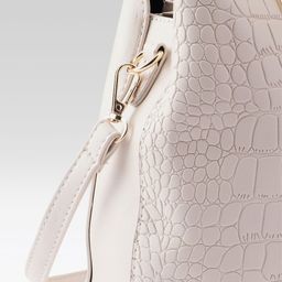 Mast & Harbour Textured Structured Handheld Bag with Tasselled image 4