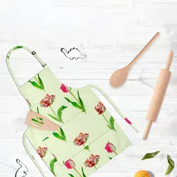 ArtzFolio Green & Pink Printed Cotton Aprons-picture-16
