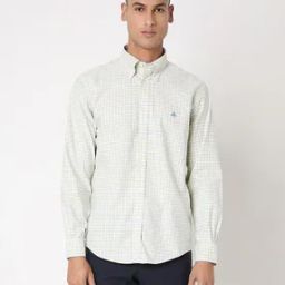 Regular Fitted Non-Iron Stretch Oxford Sports Shirt-image-3