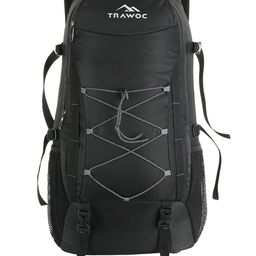 TRAWOC Unisex Brand Logo Backpack with Compression Straps-42