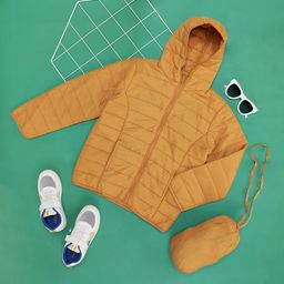 Pantaloons Junior Boys Yellow Puffer Jacket-image-95