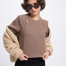 glitchez Peekaboo Self-Striped Cut Out Detail Crop Top-image-20