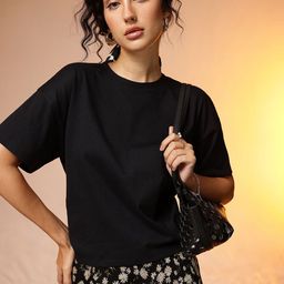 CORSICA Boxy Fit Solid T-shirt-image-26