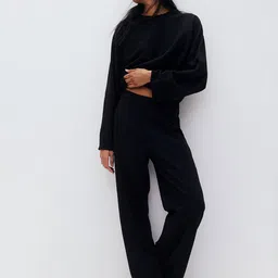 H&M Women Boucl-Knit Trousers-image-30