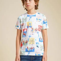 Jack & Jones Junior Boys White Sail Fest Print T-shirt-image-61