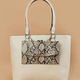 Code by Lifestyle Beige Shoulder Handbag-picture-6