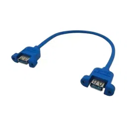 Mak World USB 3.0 Extension Cable Cord 30 cm Screw Mount Type Blue-15