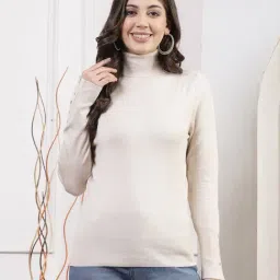 Nayam by Lakshita White Acrylic Solid Sweater-image-67
