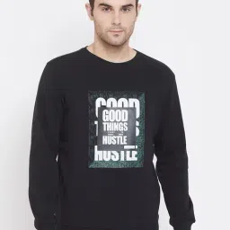 Crimsoune Club Black Slim Fit Printed Sweatshirt-picture-24
