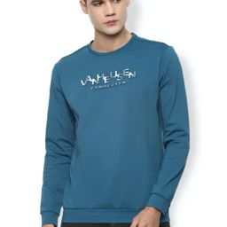 Van Heusen Blue Regular Fit Printed Sweatshirt-image-62