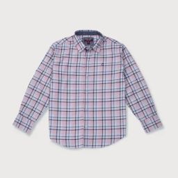 Gini & Jony Kids Pink& Blue Cotton Chequered Full Sleeves Shirt-image-76