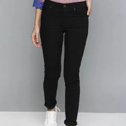 Levi's 711 Black Denim Skinny Fit Mid Rise Jeans-picture-25