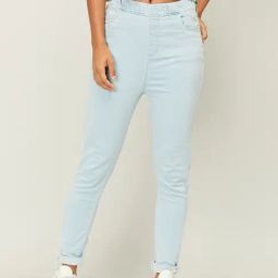 Ginger by Lifestyle Sky Blue Mid Rise Jeans-image-13