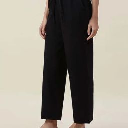 Fabindia Black Cotton Hand Woven Comfort Fit Trouser-image-12