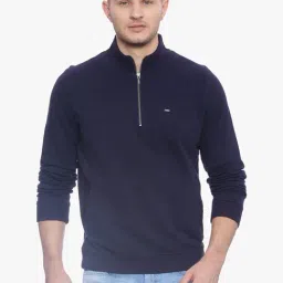 Basics Navy Slim Fit Sweatshirt-image-19