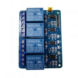 4 Channel 12V Relay Module with Optocoupler image 1
