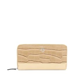 Caprese Beige Textured Zip Around Wallet for Women-picture-27