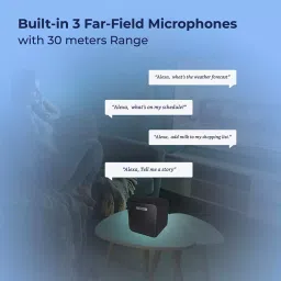 Ptron Musicbot Cube Portable Alexa Built-in Smart Speaker (Black) image 3