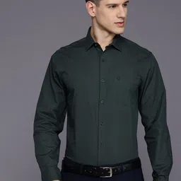 Allen Solly Pure Cotton Classic Fit Checked Formal Shirt-image-19