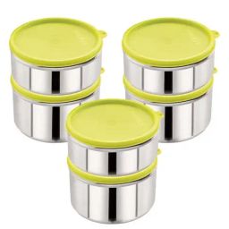 Magnus Green Stainless Steel Easy Lock Container - Set of 6-26