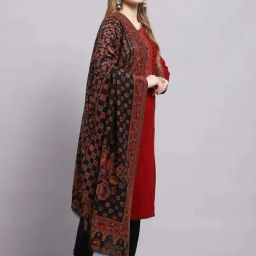 Monte Carlo Women's Multi Color Self design Shawl image 3
