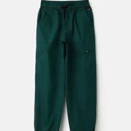 United Colors of Benetton Girls Green Cotton Solid Joggers-image-42