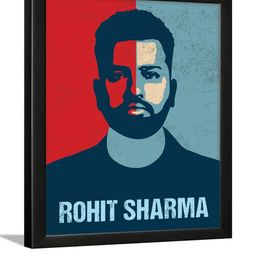 Chaka Chaundh Rohit Sharma Quotes Wall Art-image-16
