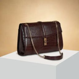 Forever Glam by Pantaloons Brown Animal Effect Medium Shoulder Handbag-image-63